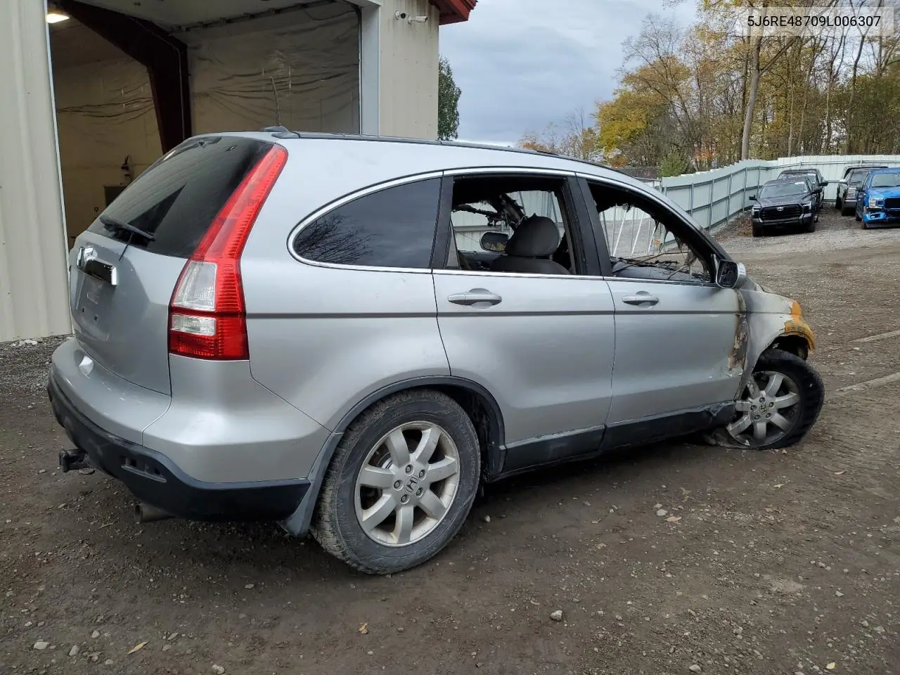 2009 HONDA CR-V VIN 5J6RE48709L006307 — фото 3