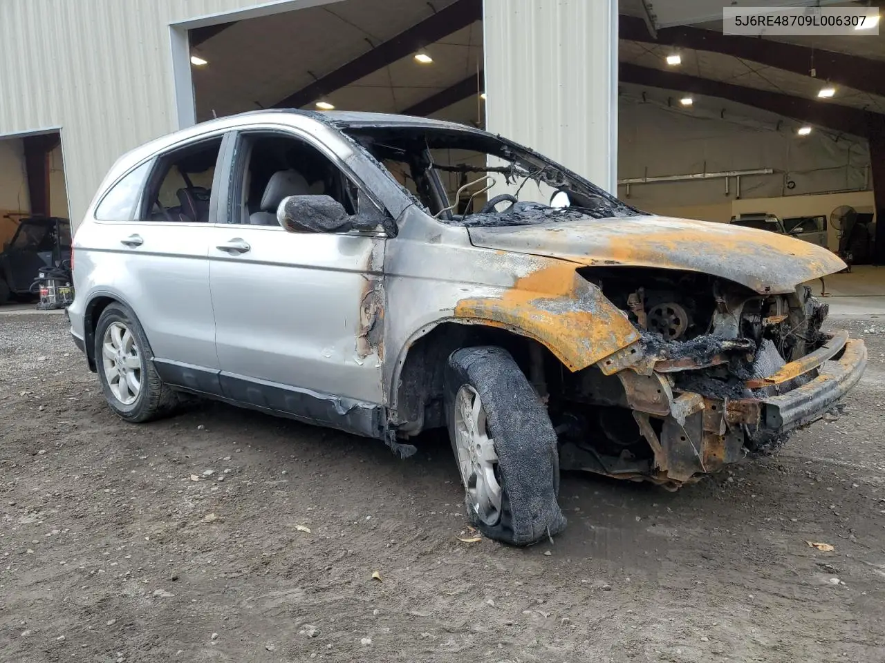 2009 HONDA CR-V VIN 5J6RE48709L006307 — фото 4