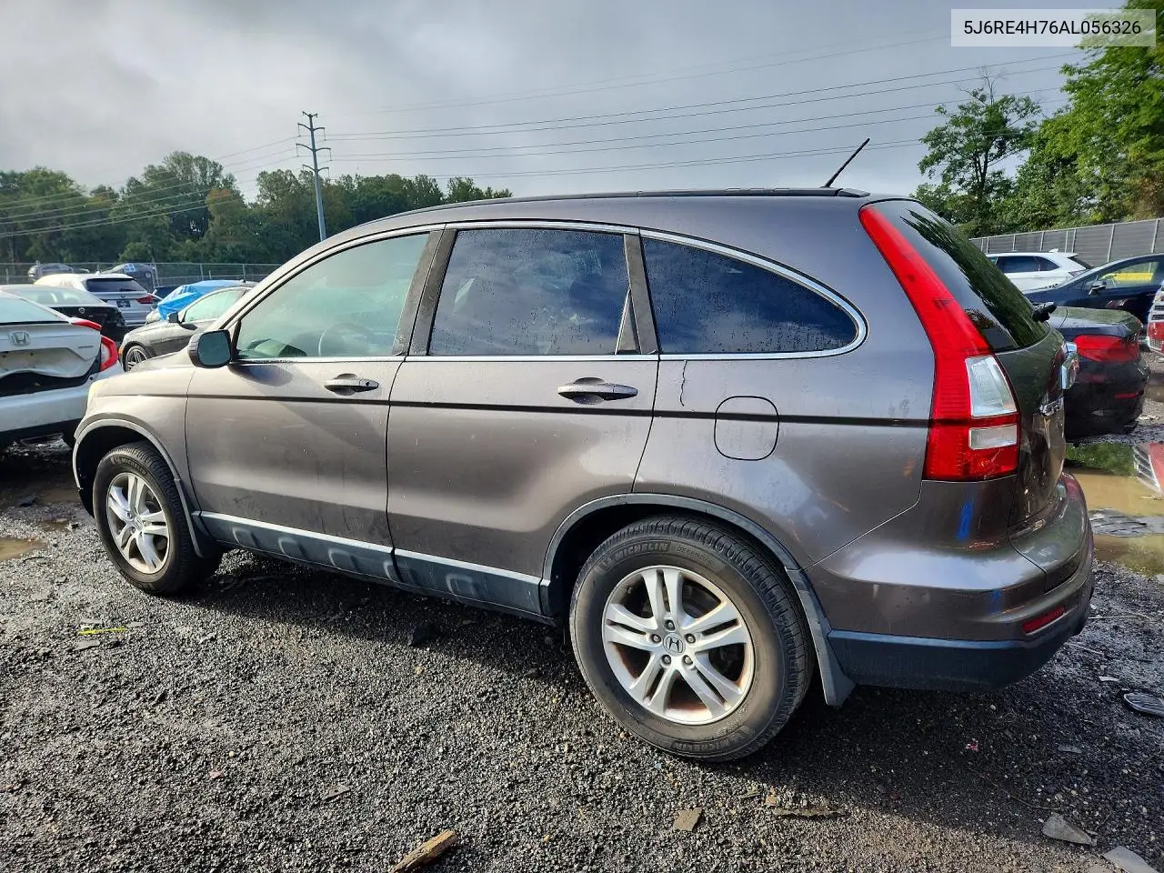 2010 HONDA CR-V VIN 5J6RE4H76AL056326 — фото 2