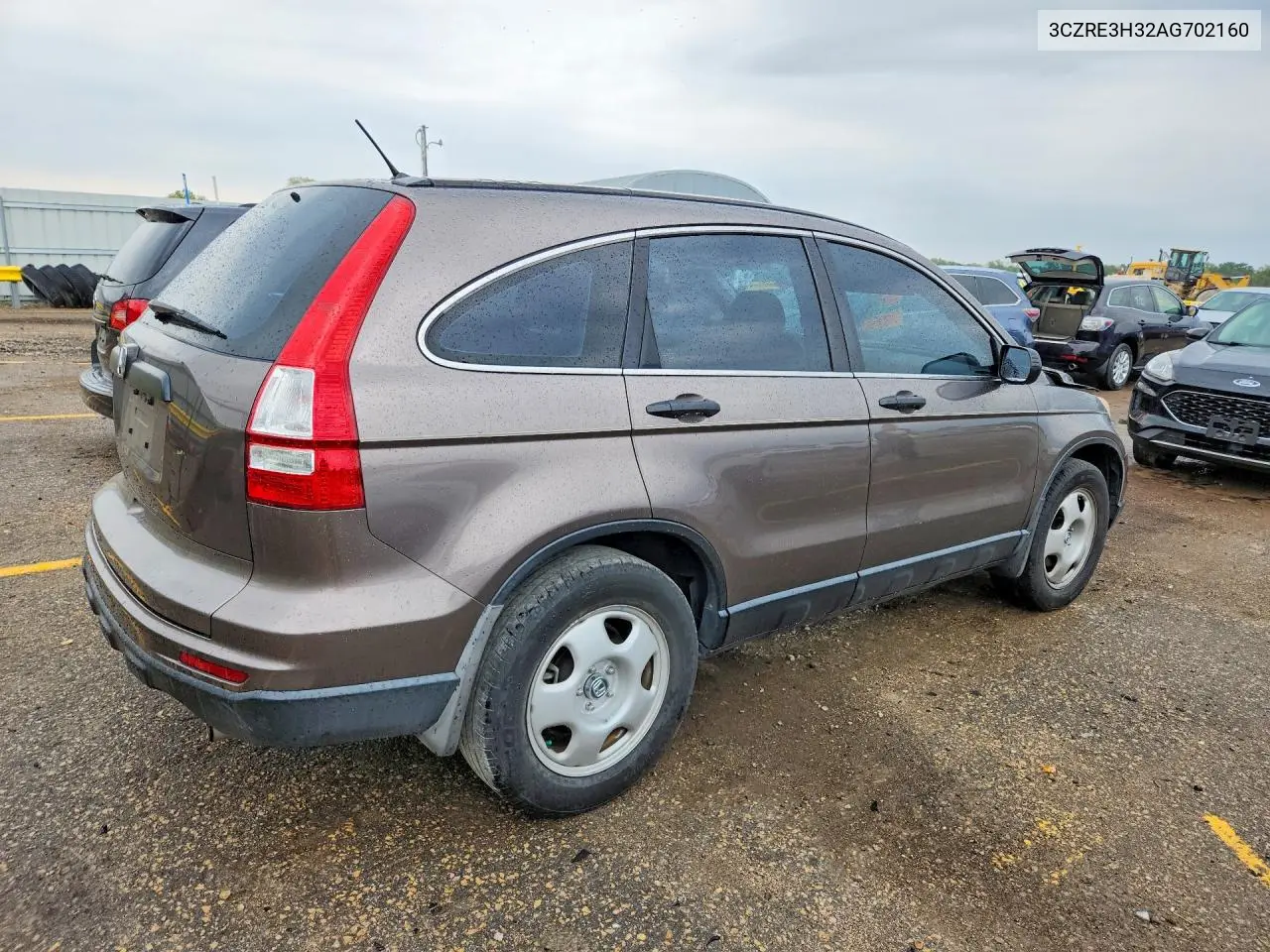 2010 HONDA CR-V VIN 3CZRE3H32AG702160 — фото 3