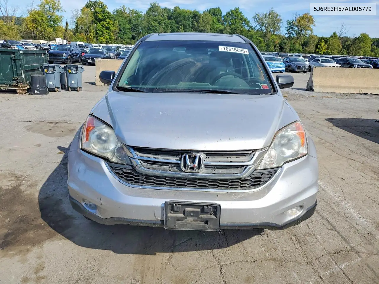 2010 HONDA CR-V VIN 5J6RE3H57AL005779 — фото 5