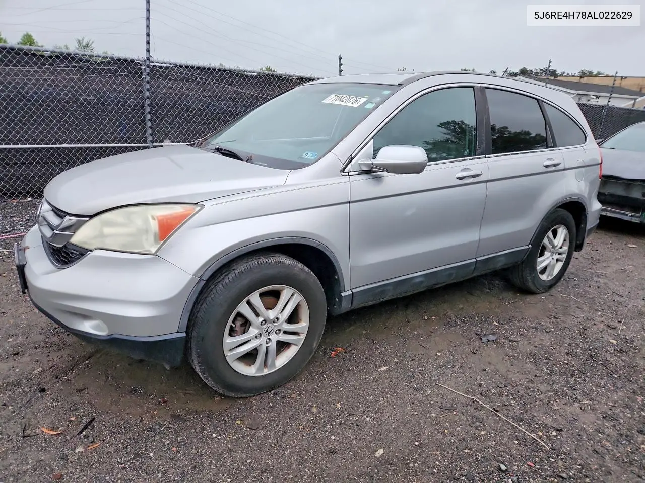 HONDA CR-V 2010, VIN 5J6RE4H78AL022629