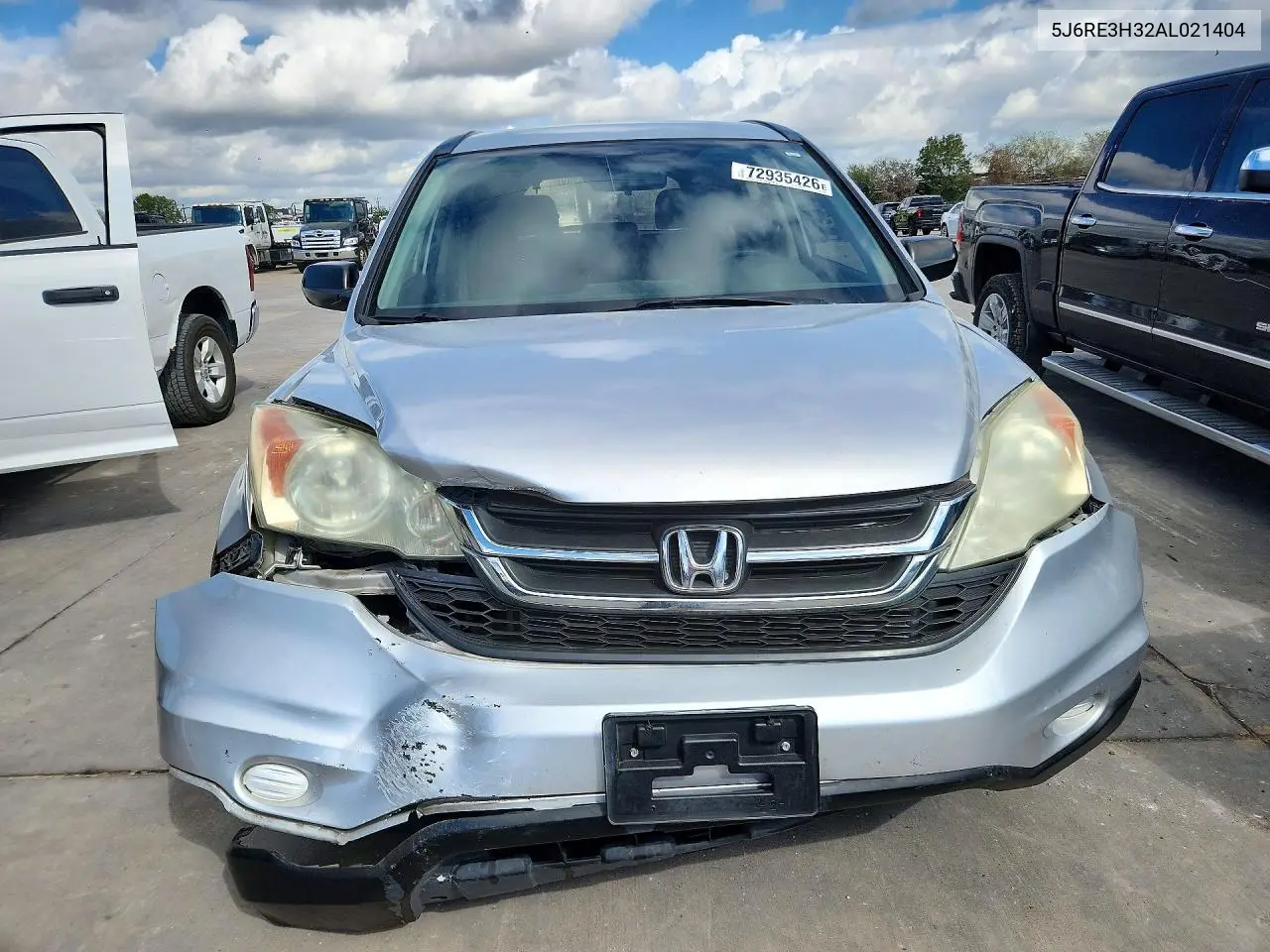 2010 HONDA CR-V VIN 5J6RE3H32AL021404 — фото 5