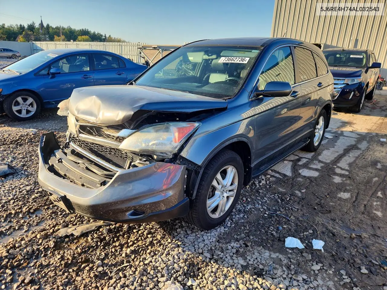 HONDA CR-V 2010, VIN 5J6RE4H74AL032543