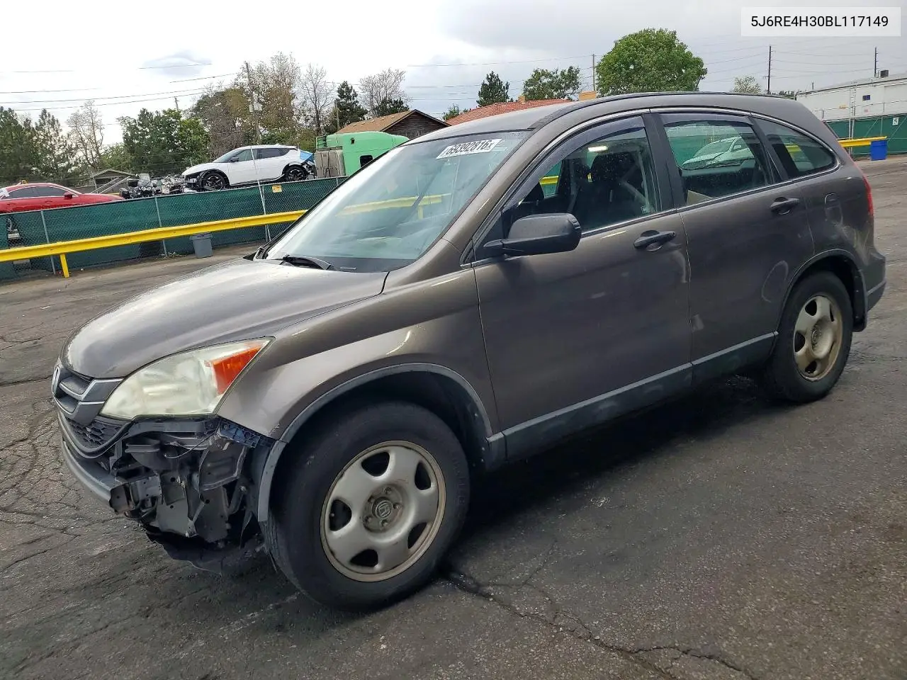 HONDA CR-V 2011, VIN 5J6RE4H30BL117149