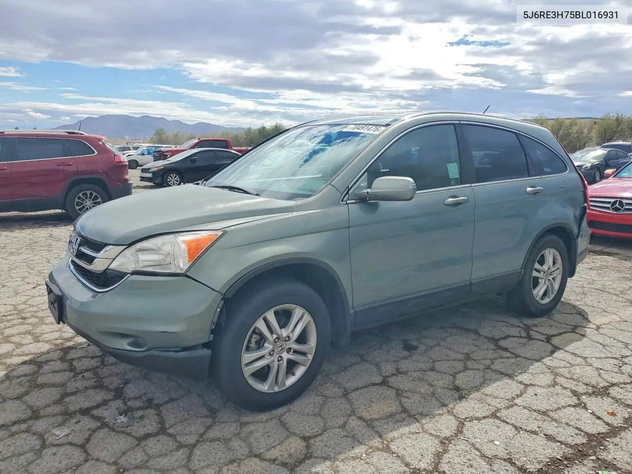 HONDA CR-V 2011, VIN 5J6RE3H75BL016931