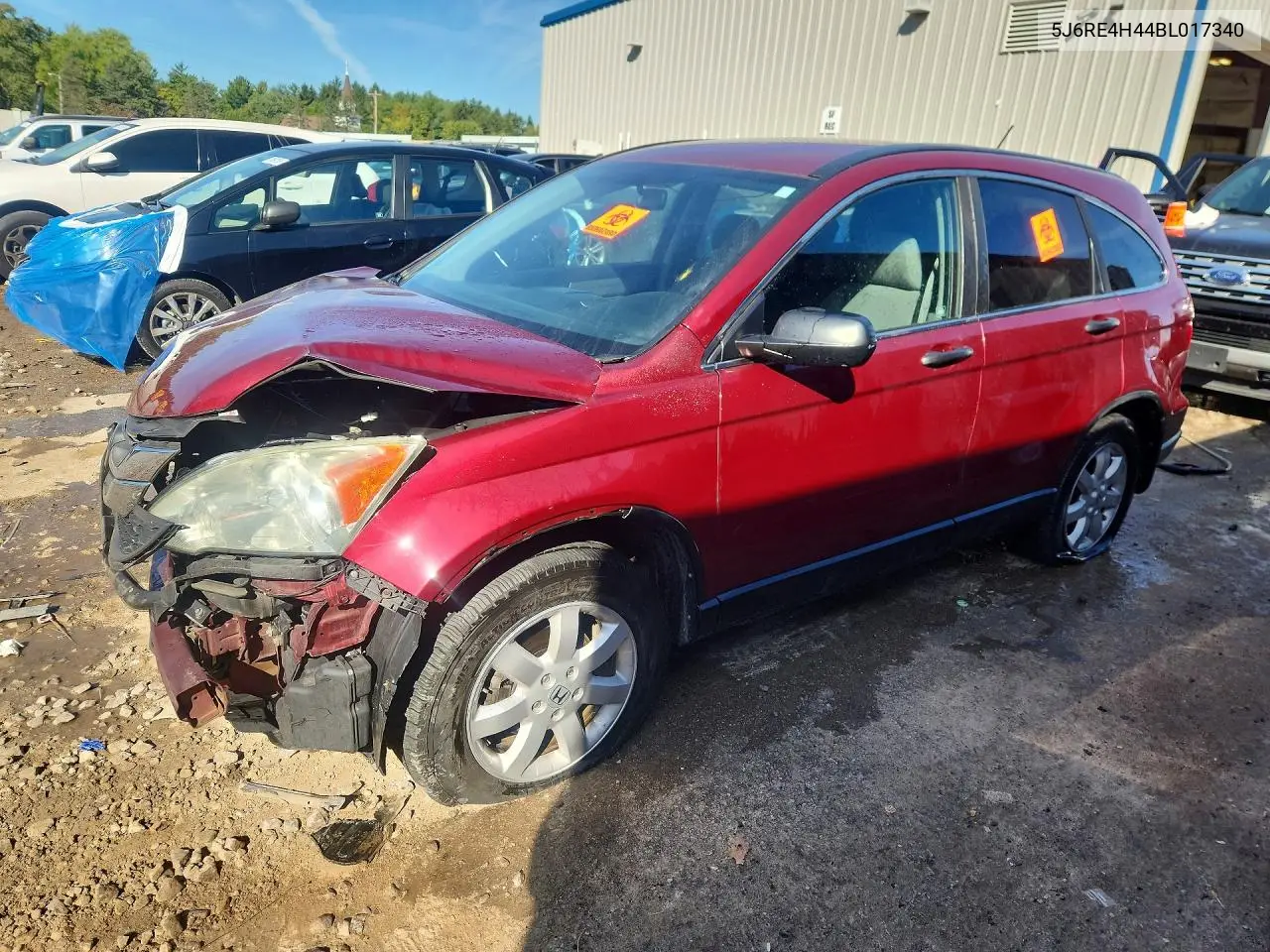 HONDA CR-V 2011, VIN 5J6RE4H44BL017340