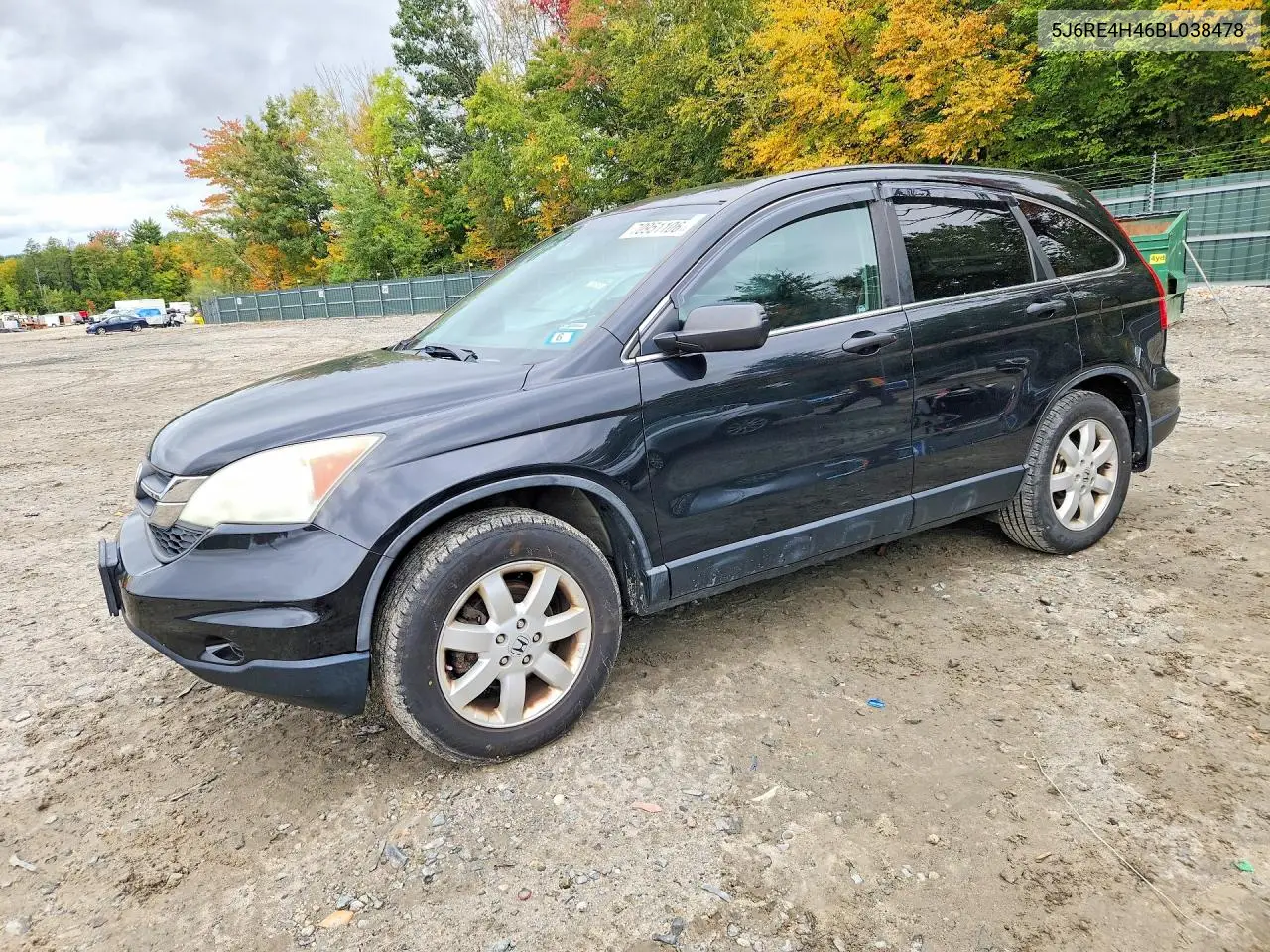 HONDA CR-V 2011, VIN 5J6RE4H46BL038478
