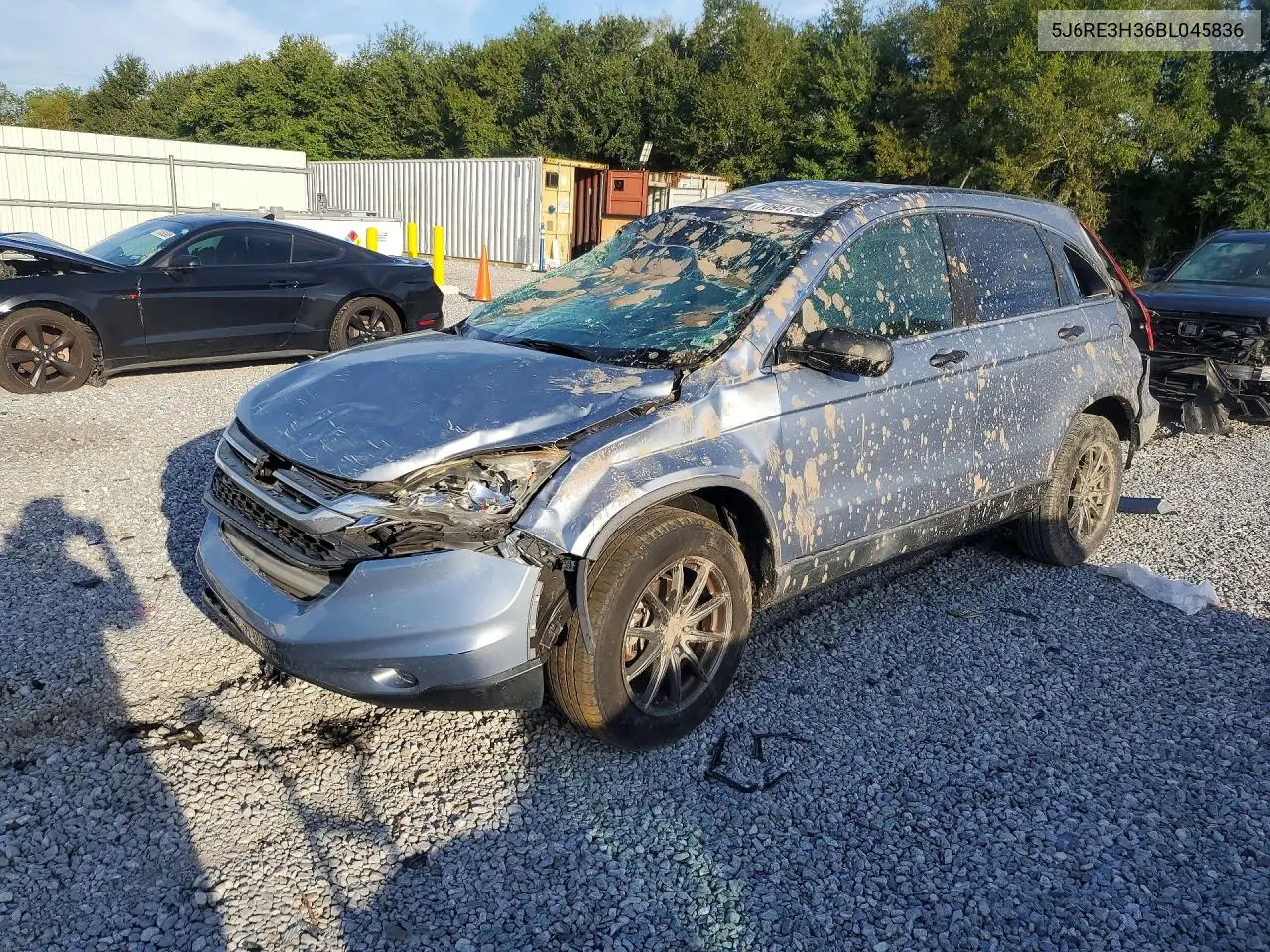 HONDA CR-V 2011, VIN 5J6RE3H36BL045836