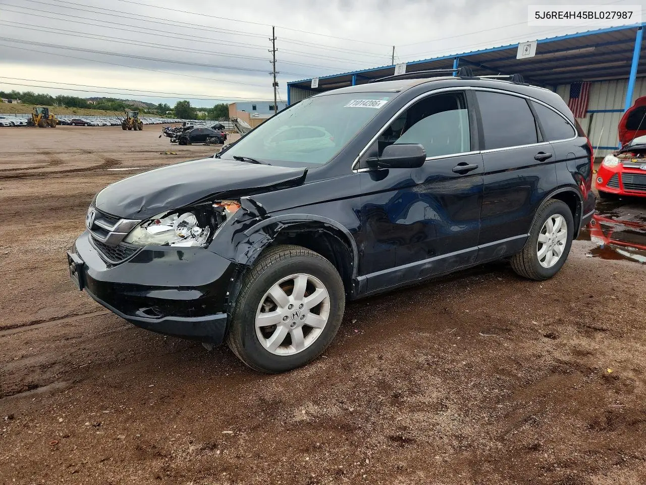 HONDA CR-V 2011, VIN 5J6RE4H45BL027987