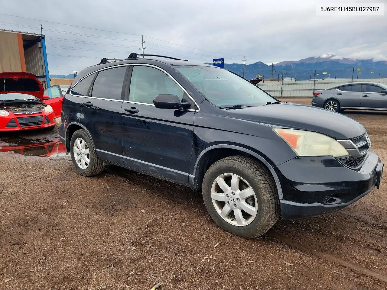 2011 HONDA CR-V VIN 5J6RE4H45BL027987 — фото 4