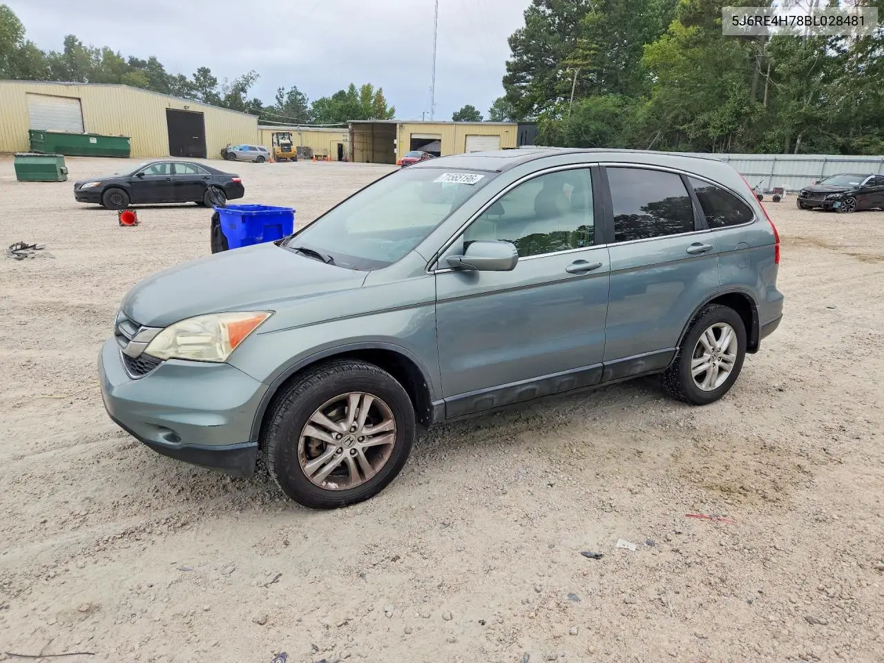 HONDA CR-V 2011, VIN 5J6RE4H78BL028481