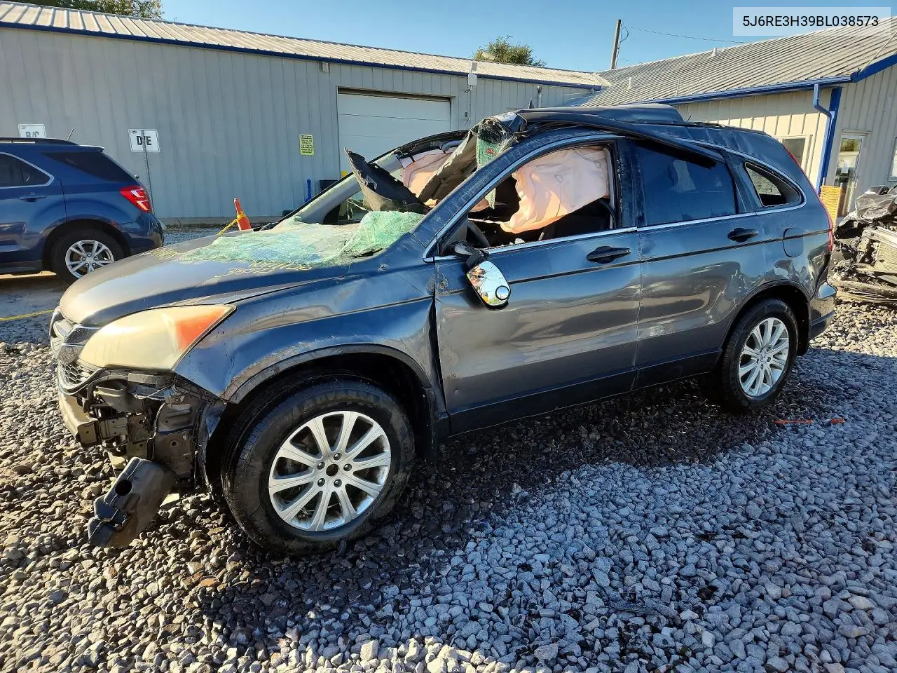 HONDA CR-V 2011, VIN 5J6RE3H39BL038573