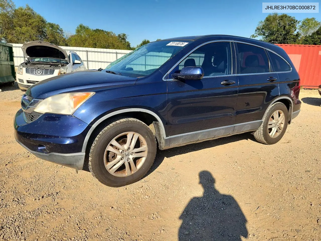 HONDA CR-V 2011, VIN JHLRE3H70BC000872