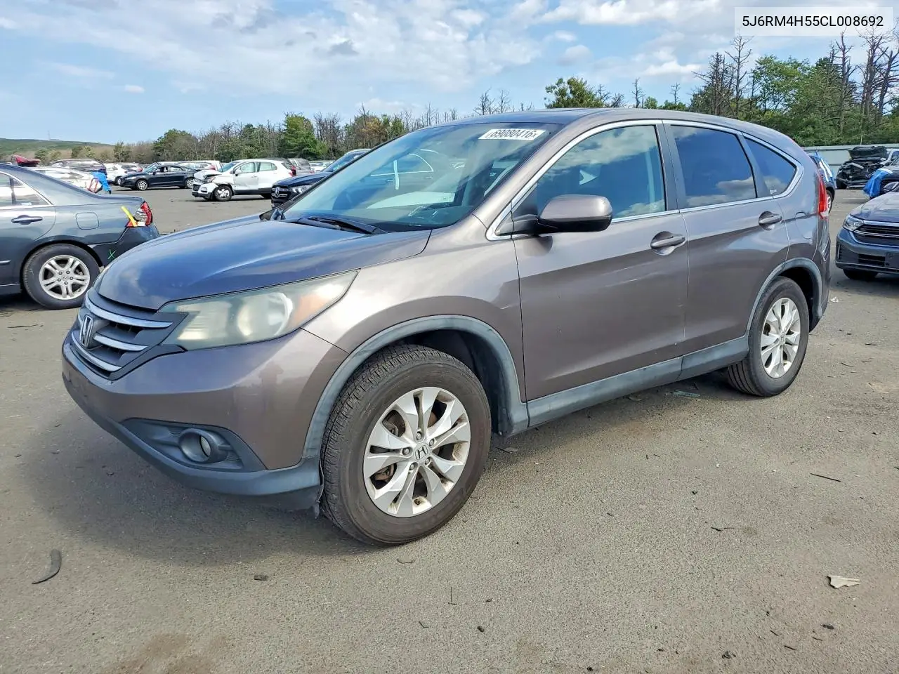 HONDA CR-V 2012, VIN 5J6RM4H55CL008692