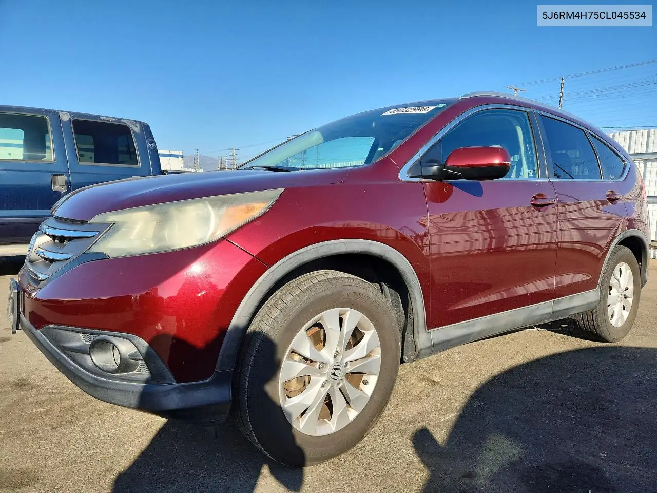 HONDA CR-V 2012, VIN 5J6RM4H75CL045534