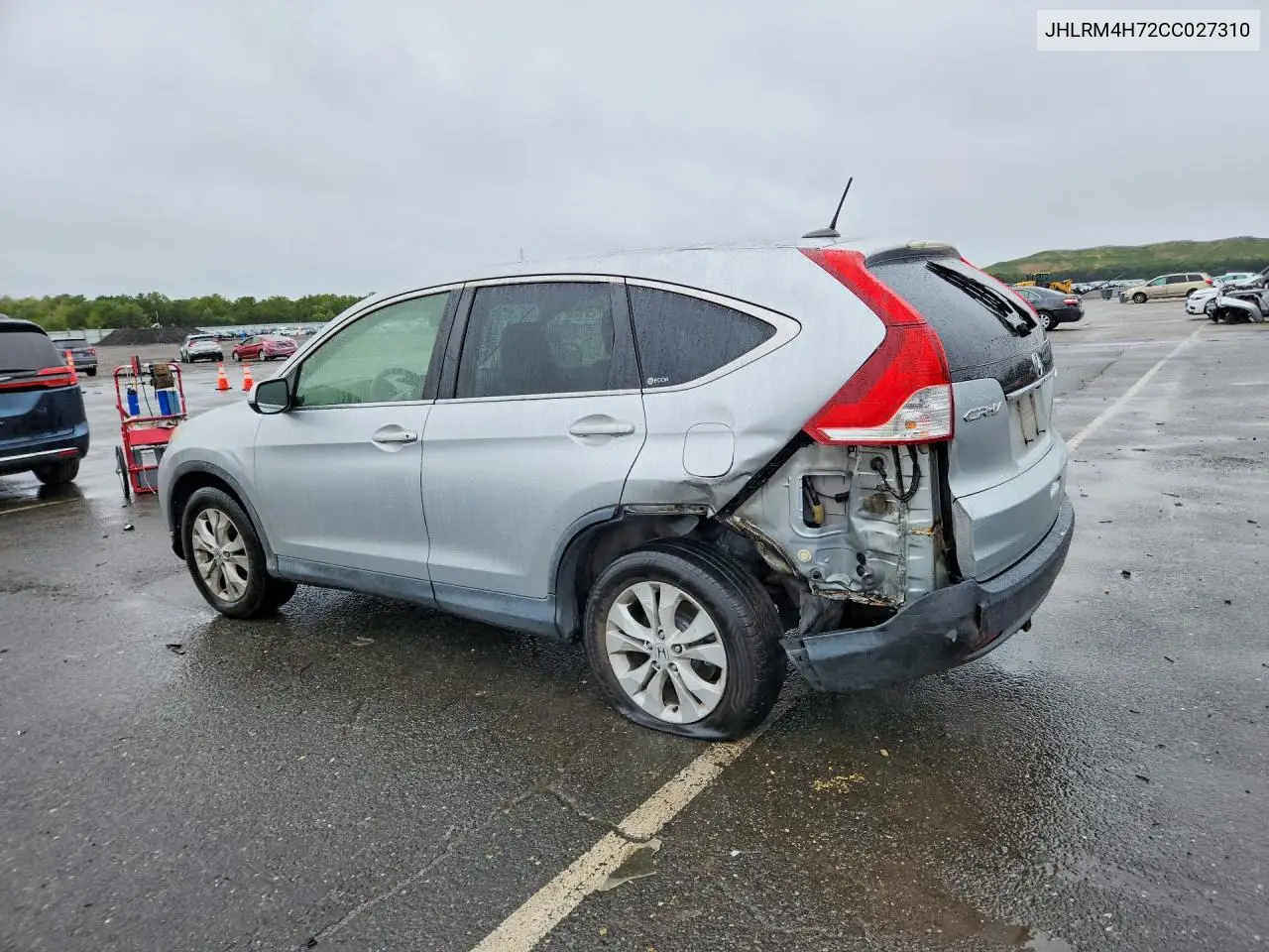 2012 HONDA CR-V VIN JHLRM4H72CC027310 — фото 2