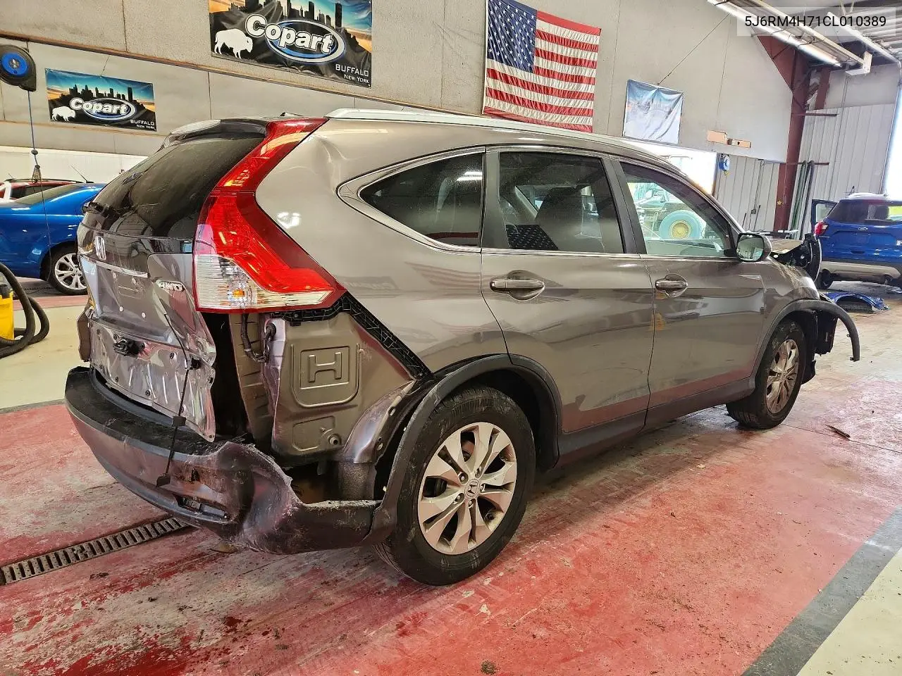 2012 HONDA CR-V VIN 5J6RM4H71CL010389 — фото 3