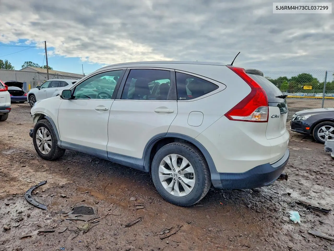 2012 HONDA CR-V VIN 5J6RM4H73CL037299 — фото 2