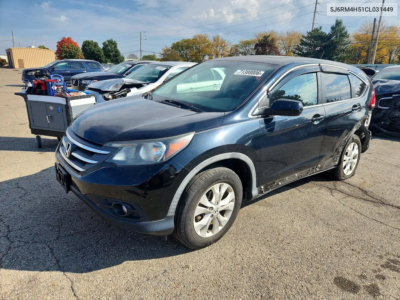 HONDA CR-V 2012, VIN 5J6RM4H51CL031449