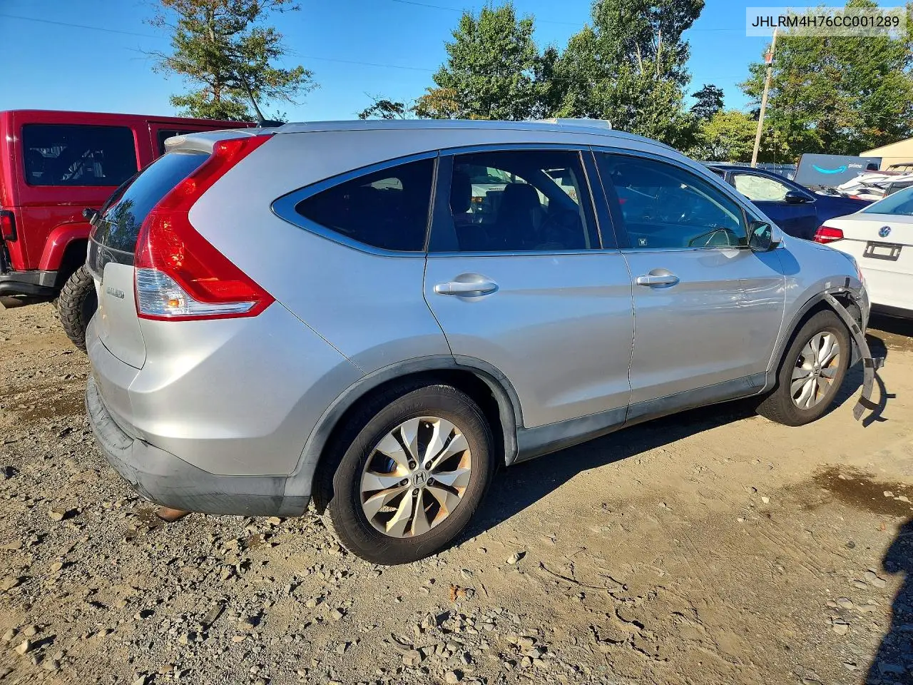 2012 HONDA CR-V VIN JHLRM4H76CC001289 — фото 3