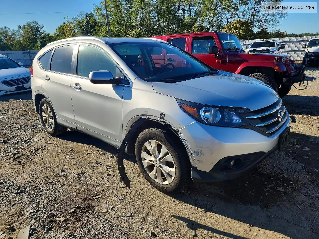 2012 HONDA CR-V VIN JHLRM4H76CC001289 — фото 4