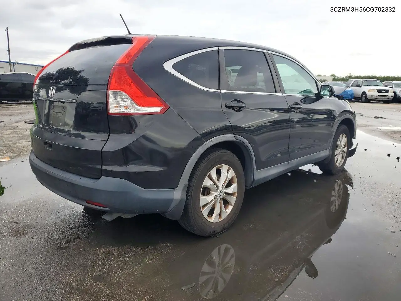 2012 HONDA CR-V VIN 3CZRM3H56CG702332 — фото 3