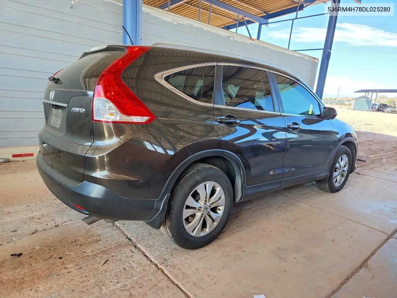 2013 HONDA CR-V VIN 5J6RM4H78DL025280 — фото 3