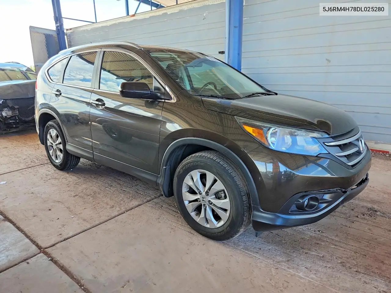2013 HONDA CR-V VIN 5J6RM4H78DL025280 — фото 4
