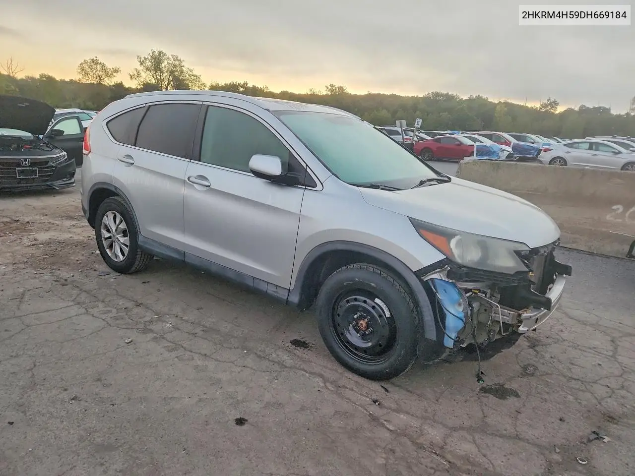 2013 HONDA CR-V VIN 2HKRM4H59DH669184 — фото 4