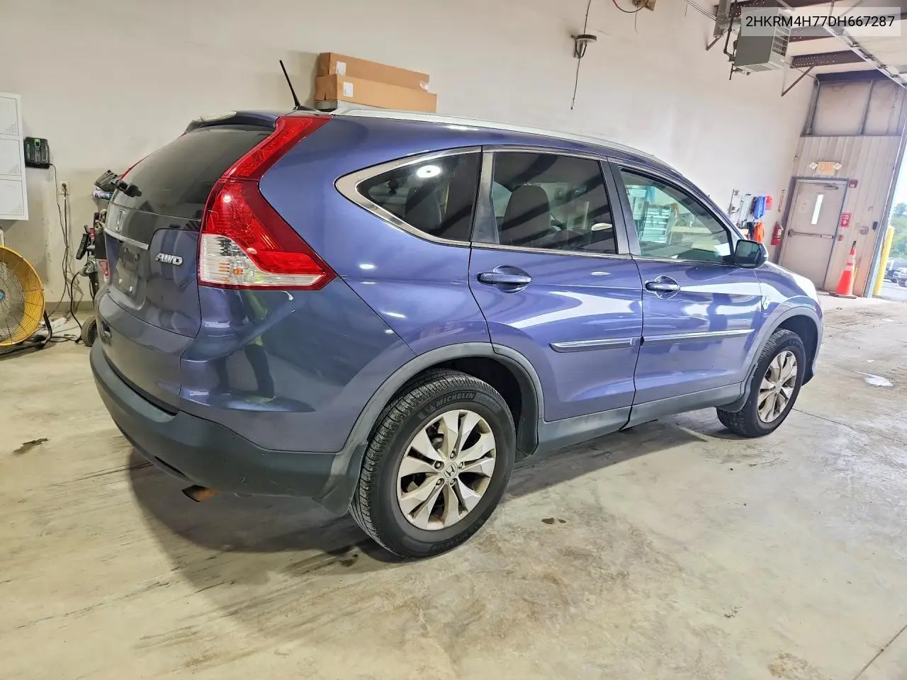 2013 HONDA CR-V VIN 2HKRM4H77DH667287 — фото 3
