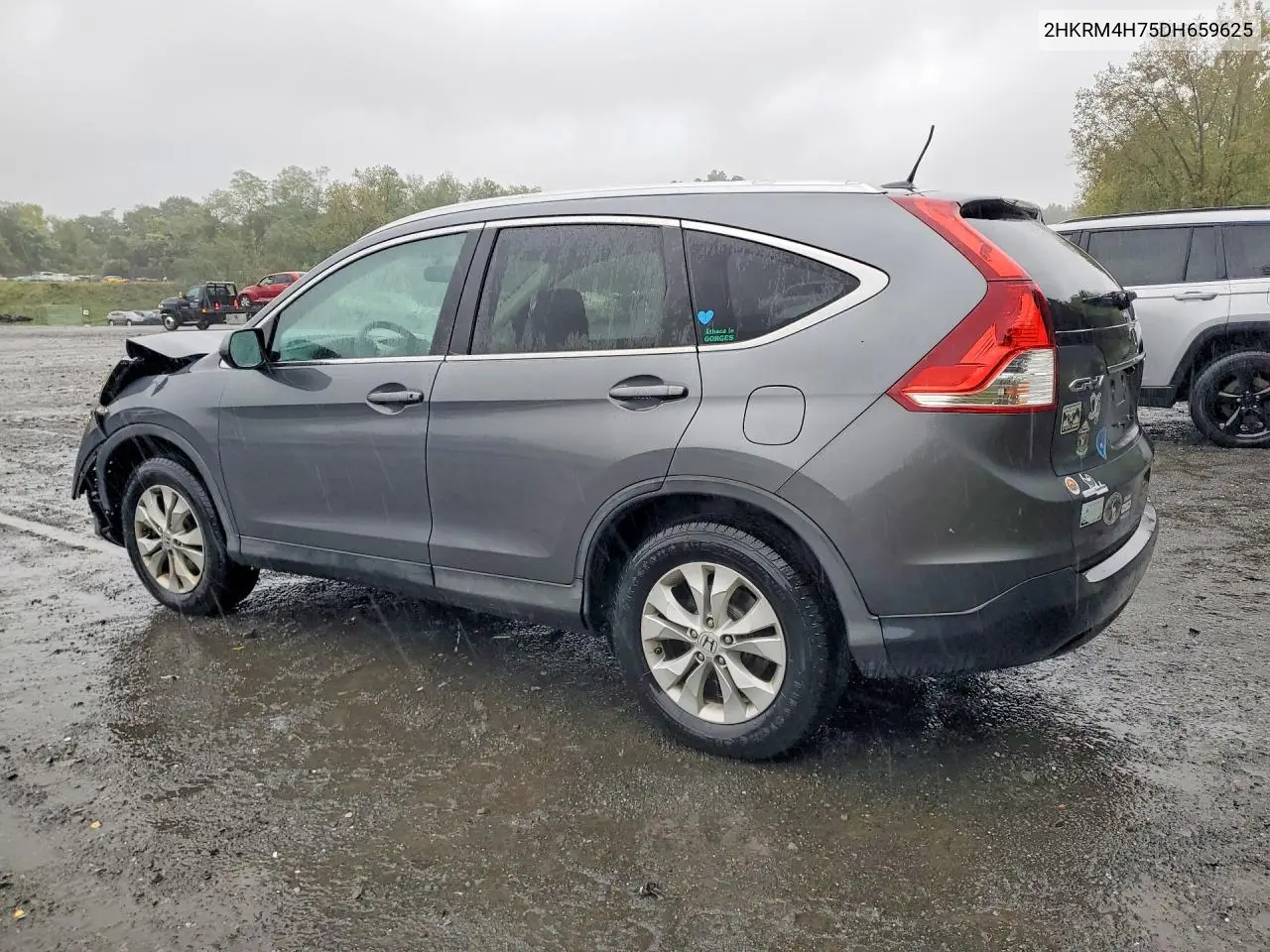 2013 HONDA CR-V VIN 2HKRM4H75DH659625 — фото 2