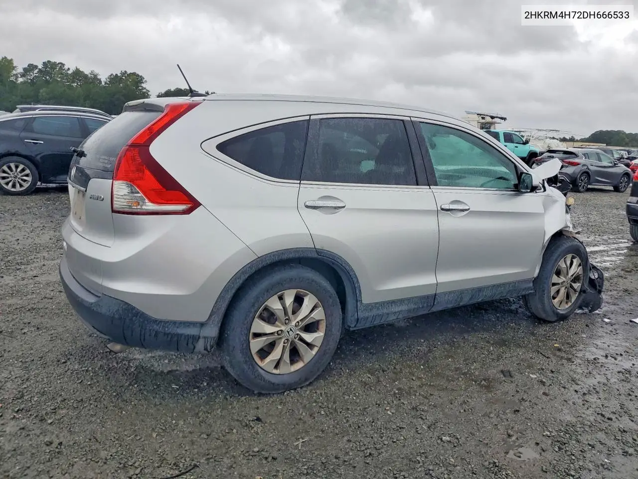 2013 HONDA CR-V VIN 2HKRM4H72DH666533 — фото 3