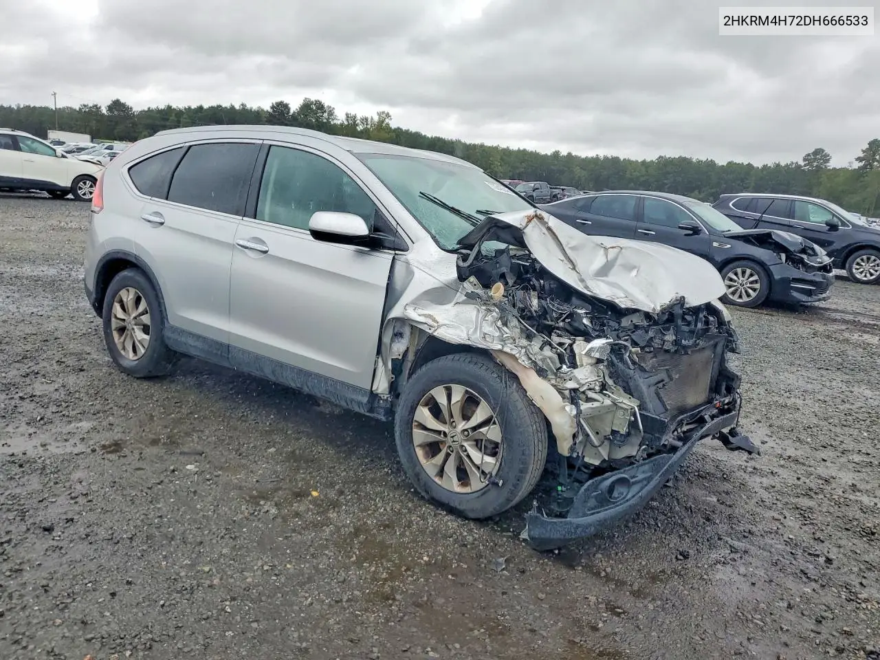 2013 HONDA CR-V VIN 2HKRM4H72DH666533 — фото 4