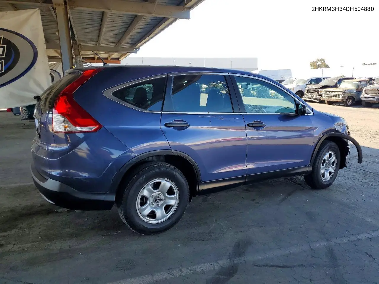 2013 HONDA CR-V VIN 2HKRM3H34DH504880 — фото 3