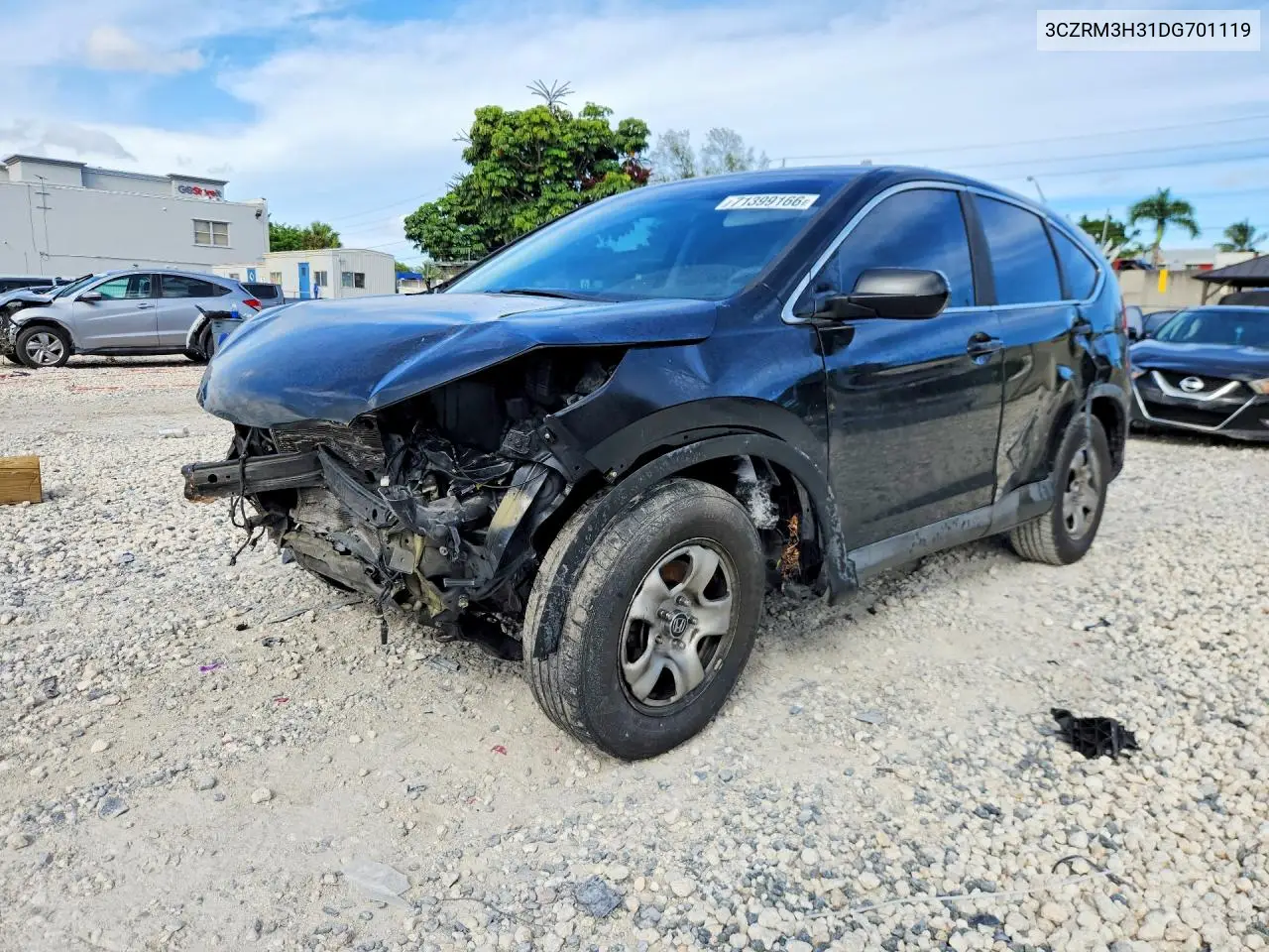 HONDA CR-V 2013, VIN 3CZRM3H31DG701119