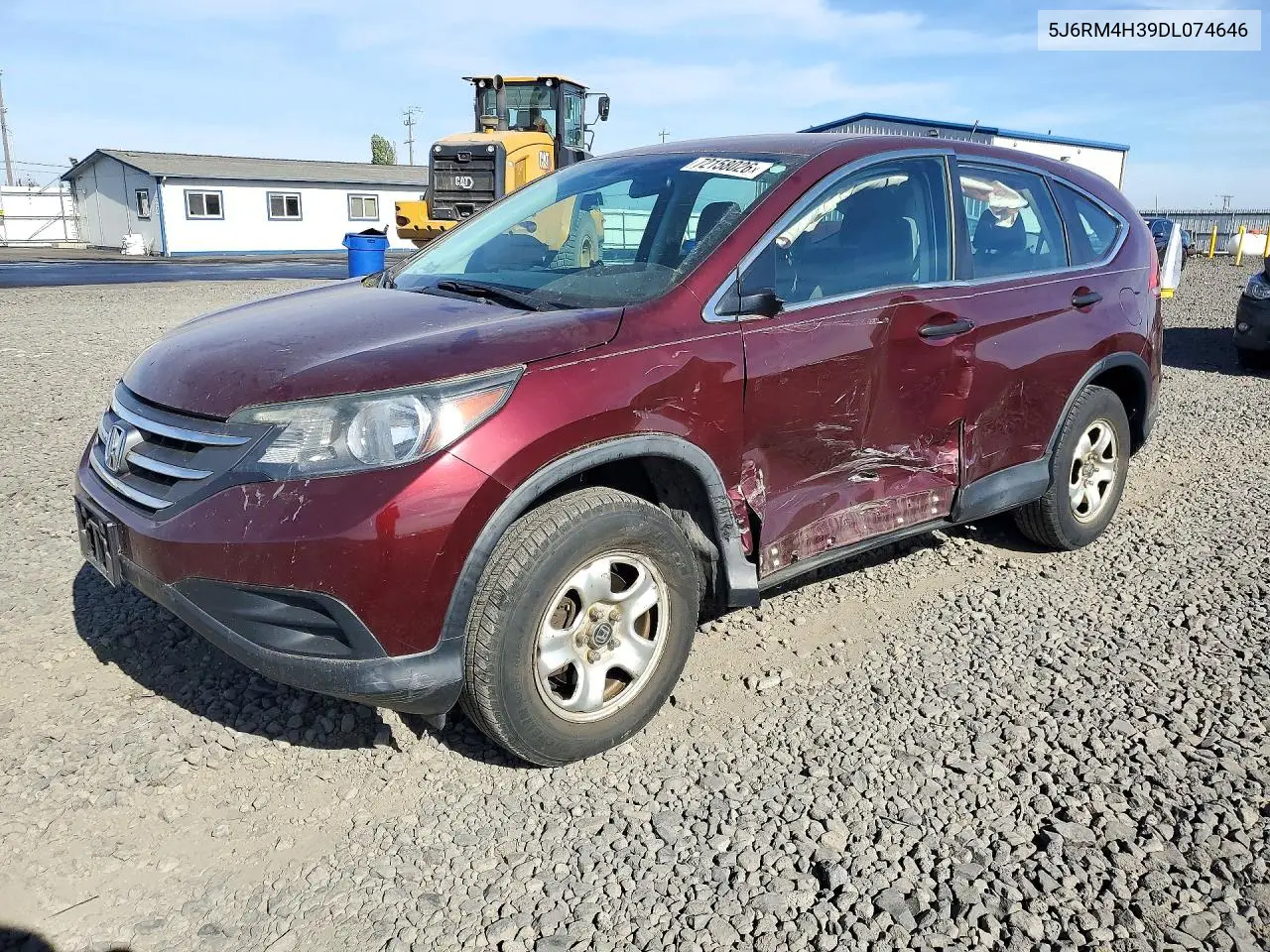 HONDA CR-V 2013, VIN 5J6RM4H39DL074646