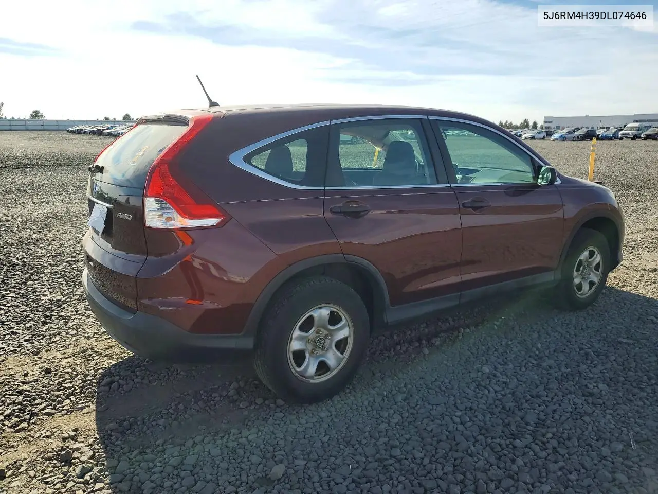 2013 HONDA CR-V VIN 5J6RM4H39DL074646 — фото 3