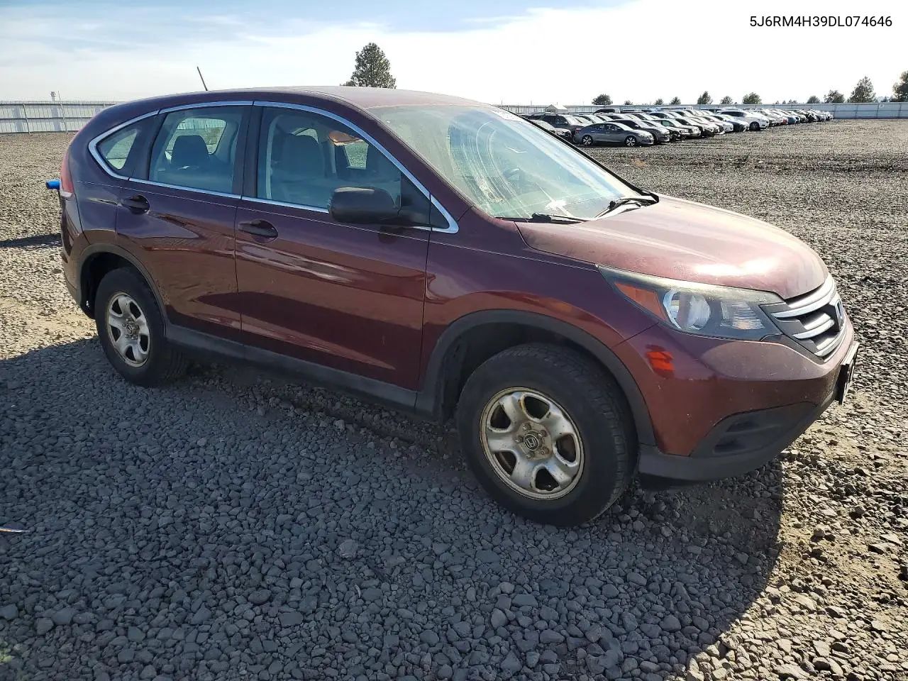 2013 HONDA CR-V VIN 5J6RM4H39DL074646 — фото 4