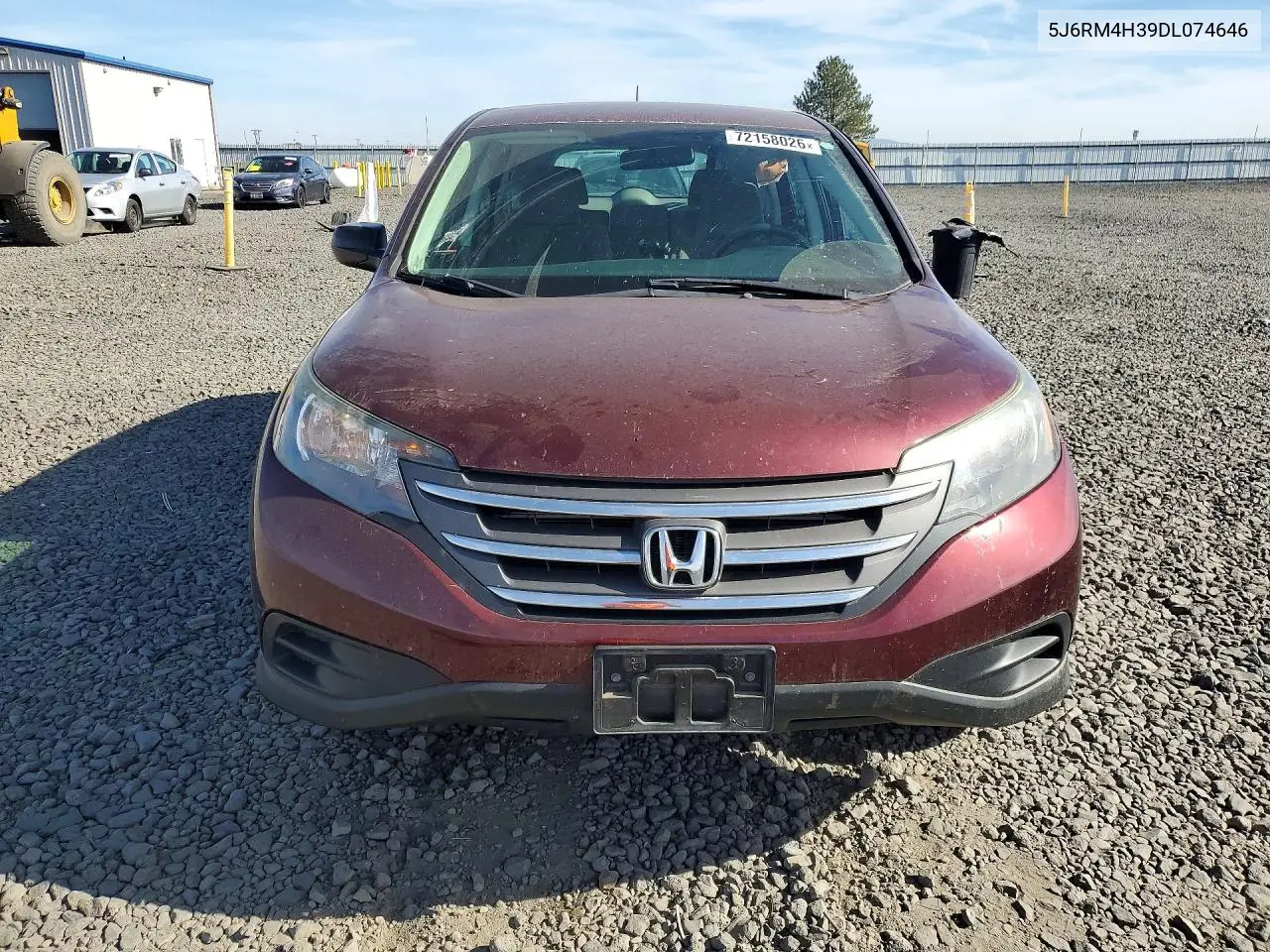 2013 HONDA CR-V VIN 5J6RM4H39DL074646 — фото 5