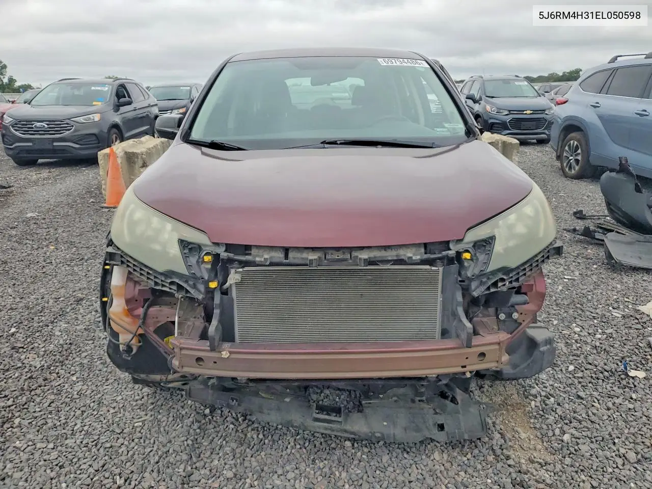 2014 HONDA CR-V VIN 5J6RM4H31EL050598 — фото 5