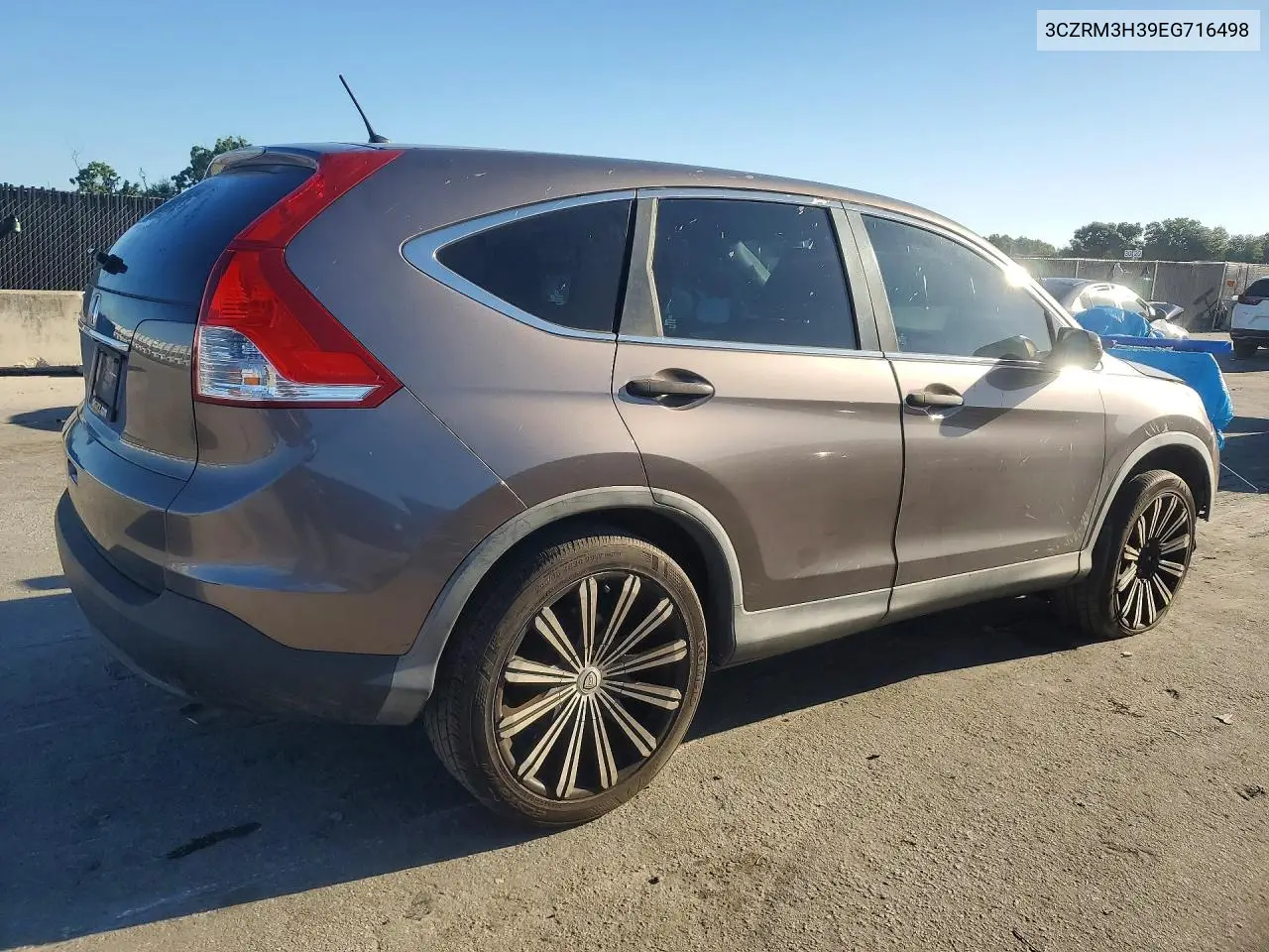 2014 HONDA CR-V VIN 3CZRM3H39EG716498 — фото 3