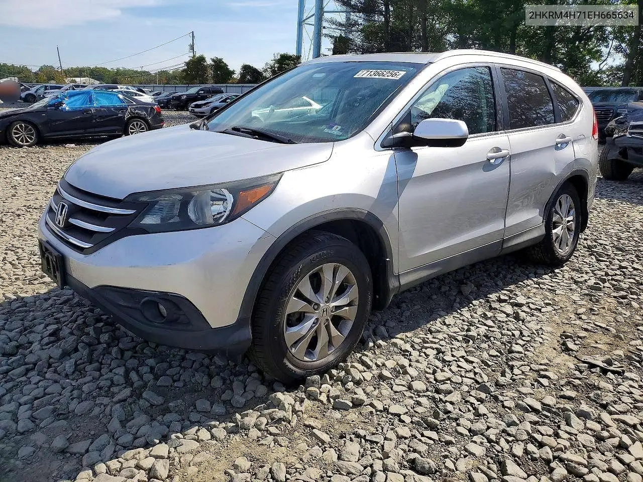 HONDA CR-V 2014, VIN 2HKRM4H71EH665634