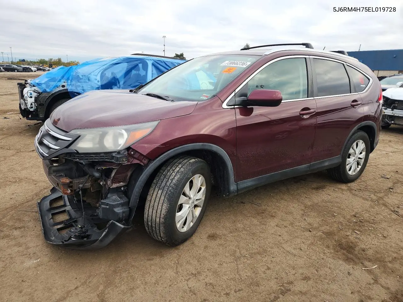 HONDA CR-V 2014, VIN 5J6RM4H75EL019728