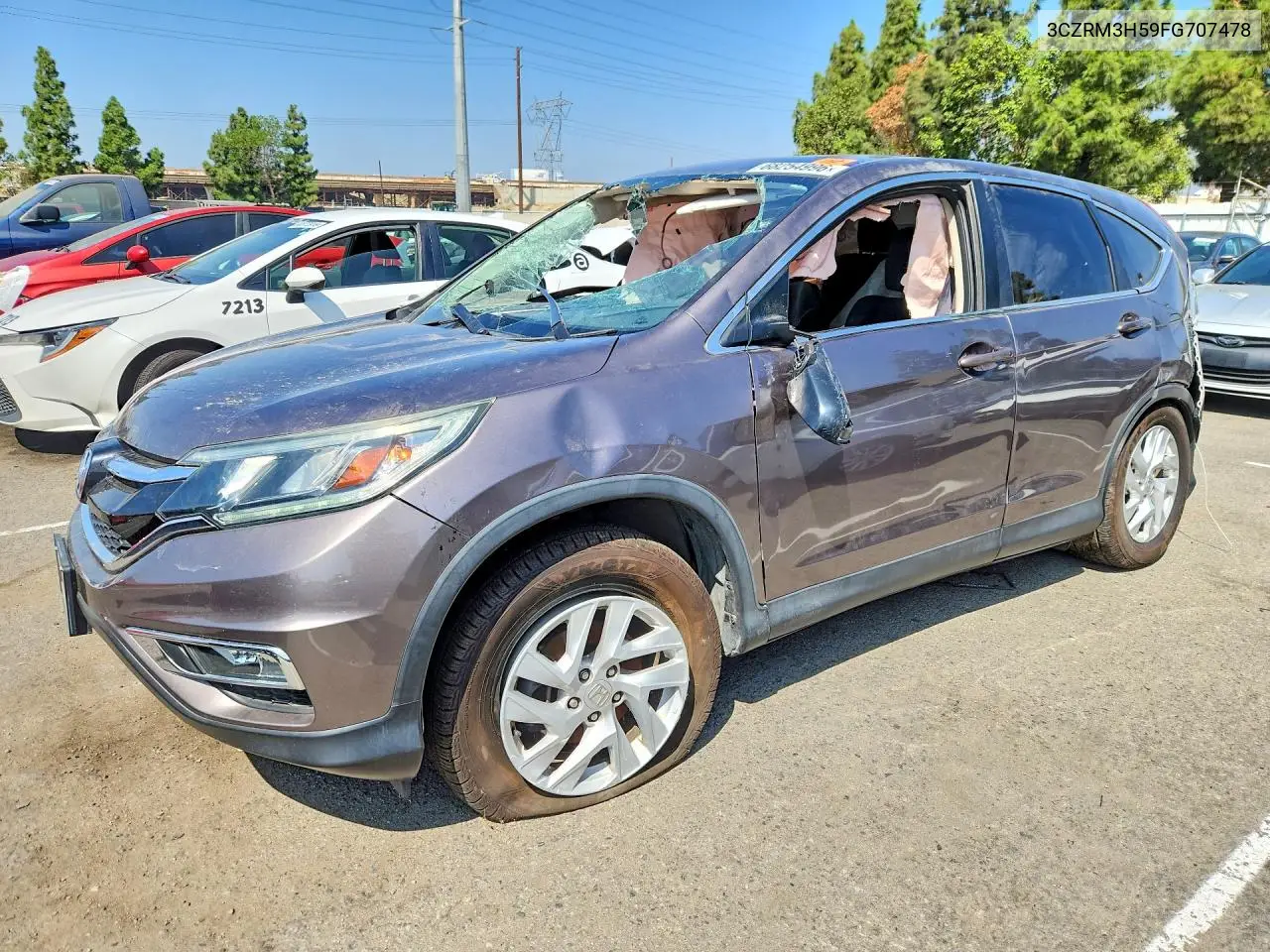 HONDA CR-V 2015, VIN 3CZRM3H59FG707478