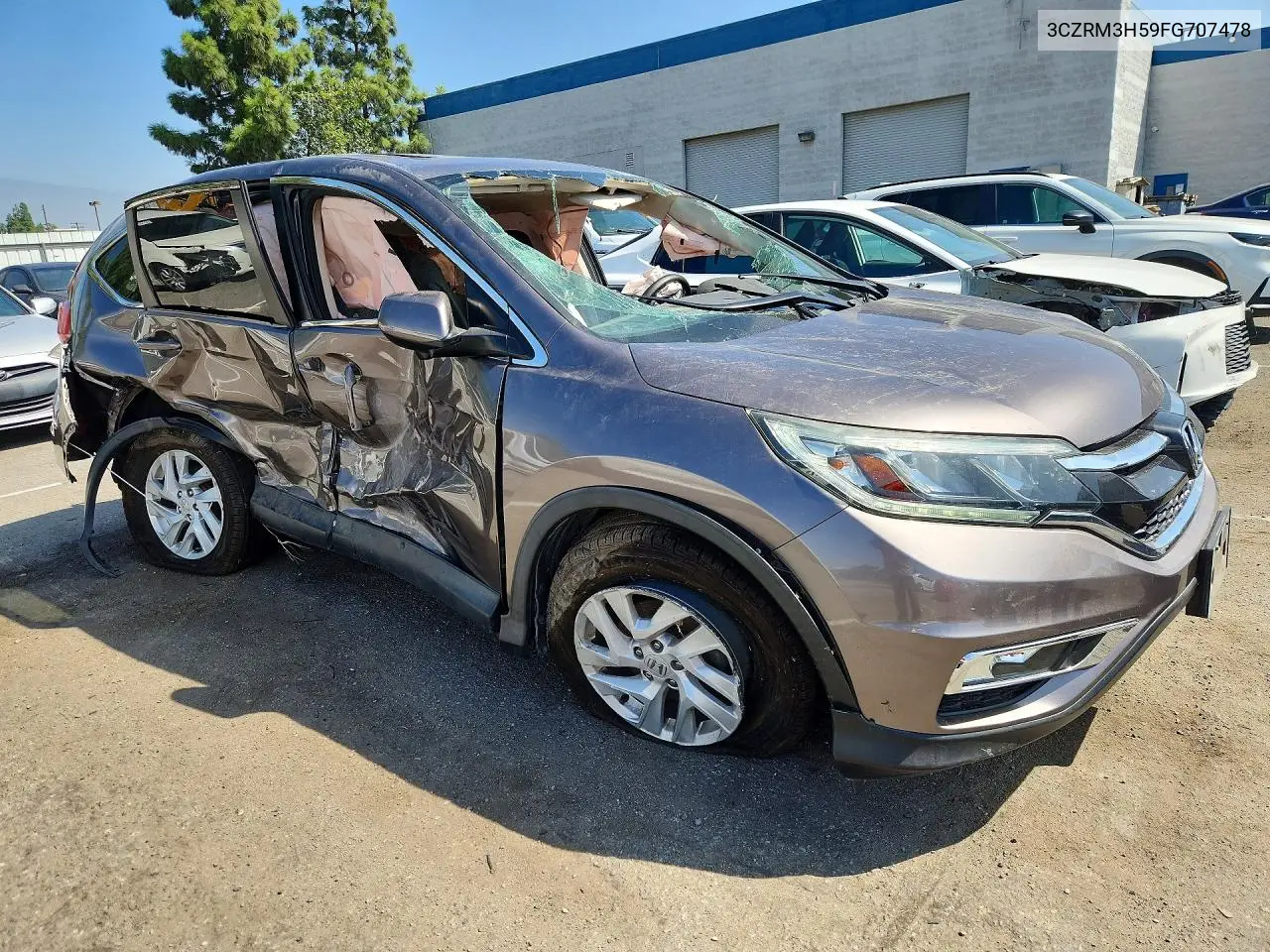 2015 HONDA CR-V VIN 3CZRM3H59FG707478 — фото 4