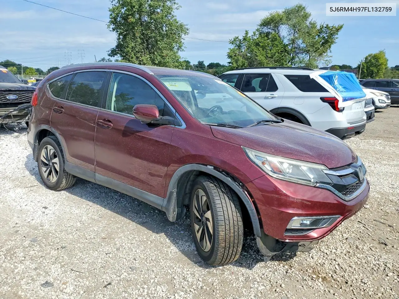 2015 HONDA CR-V VIN 5J6RM4H97FL132759 — фото 4