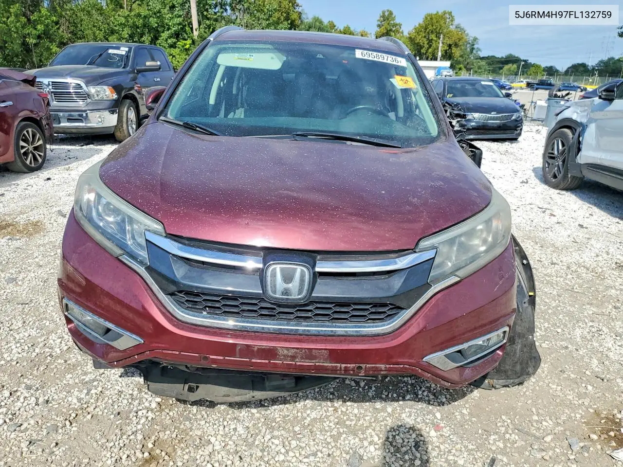 2015 HONDA CR-V VIN 5J6RM4H97FL132759 — фото 5