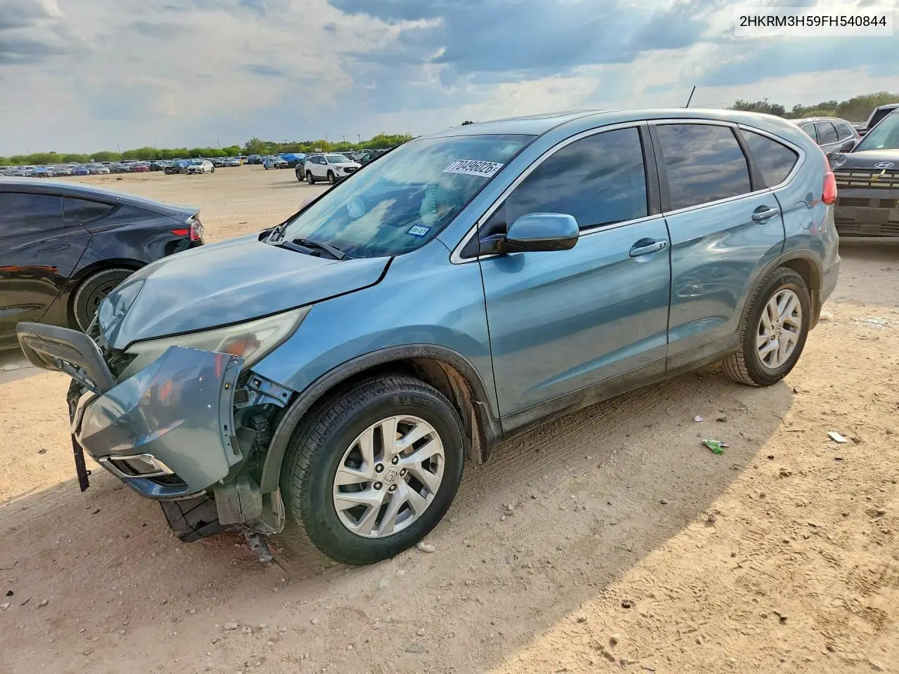 HONDA CR-V 2015, VIN 2HKRM3H59FH540844