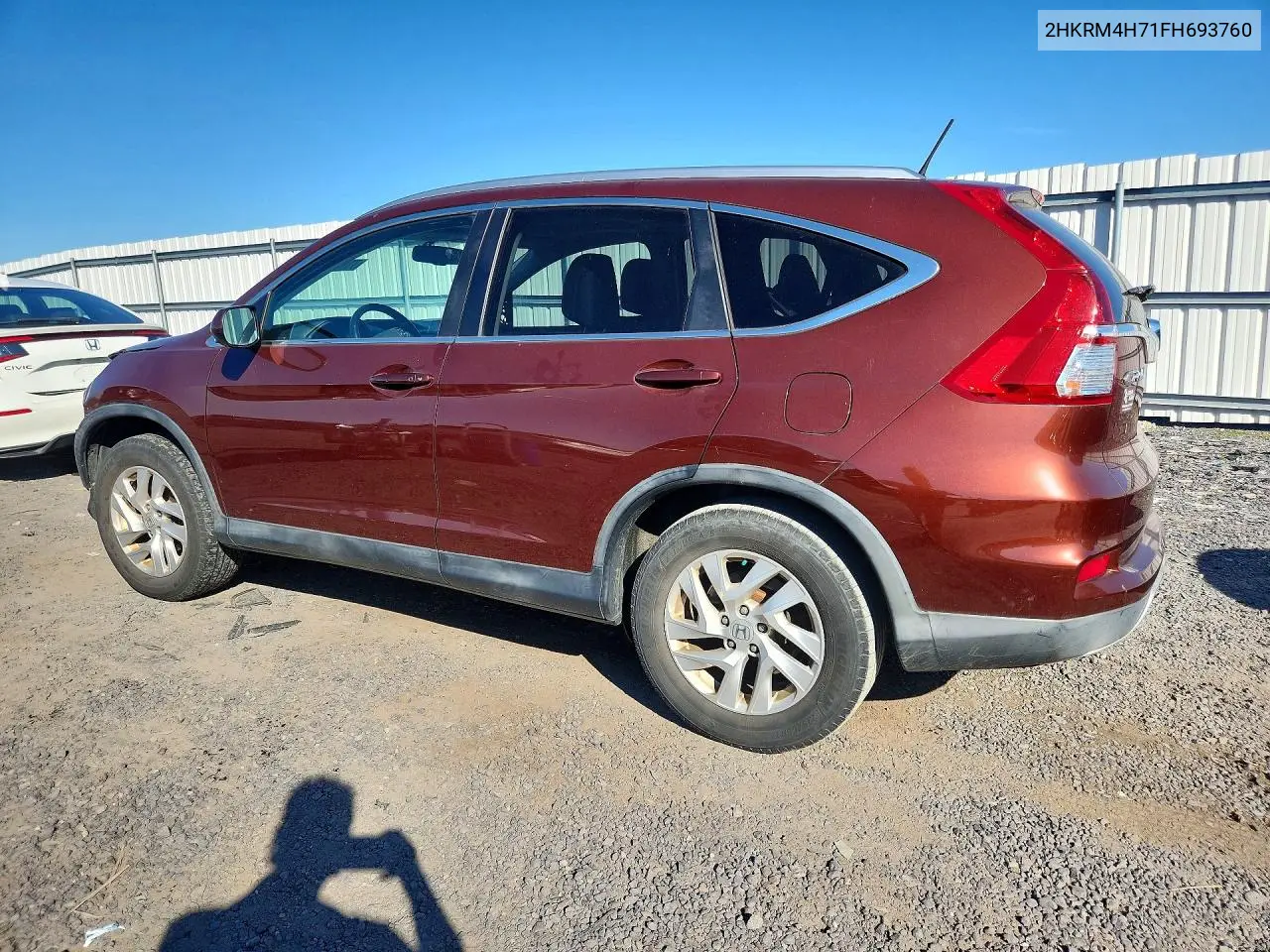 2015 HONDA CR-V VIN 2HKRM4H71FH693760 — фото 2